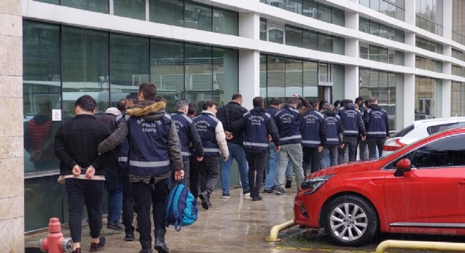  'Change' araç operasyonunda 9 kişi tutuklandı